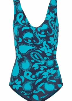 Clearance Light Shape-Badeanzug in Wickeloptik Damen Shapewear|Badeanzüge
