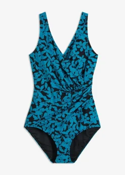 Damen bonprix Nachhaltigere Materialien|Shapewear|Light Shape-Badeanzug in Wickeloptik