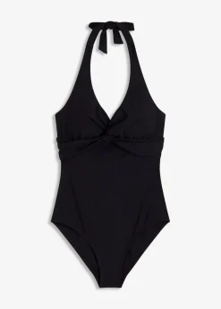 Online Light Shape-Badeanzug mit Neckholder-Trägern Damen Nachhaltigere Materialien|Shapewear