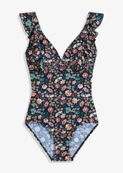 New Light Shape-Badeanzug mit Volants Damen Nachhaltigere Materialien|Shapewear