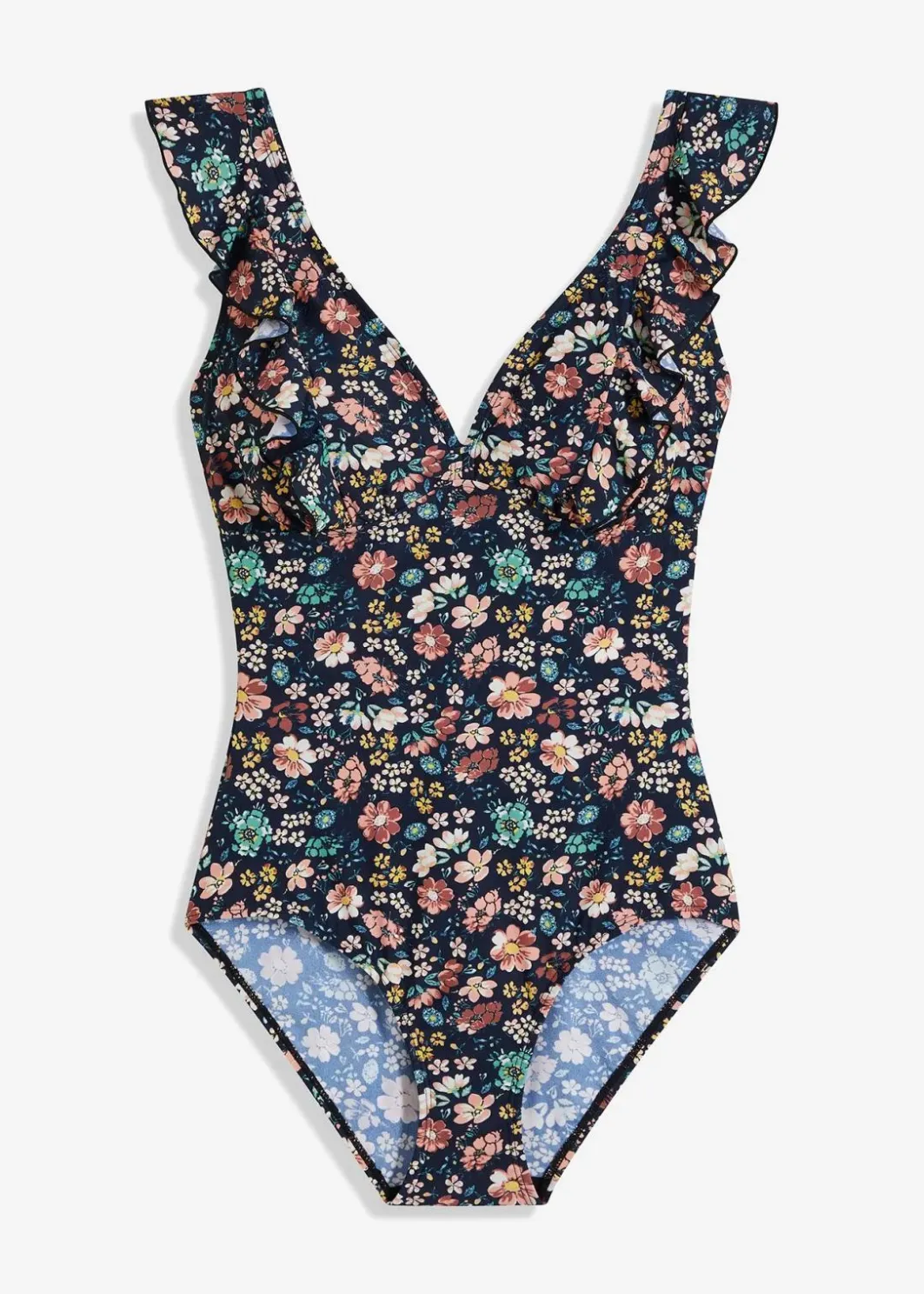 New Light Shape-Badeanzug mit Volants Damen Nachhaltigere Materialien|Shapewear