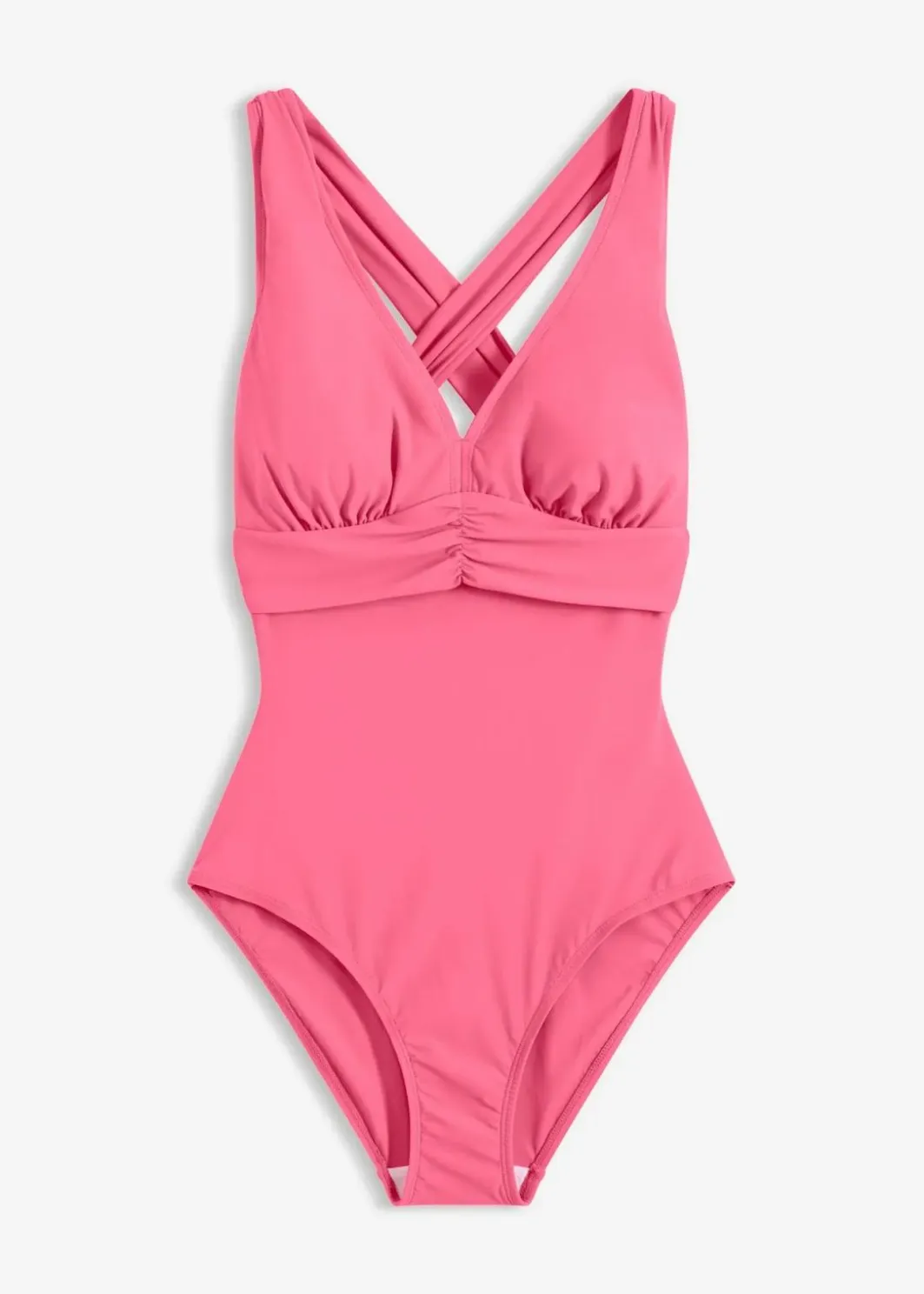 Damen bonprix Nachhaltigere Materialien|Shapewear|Light Shape-Badeanzug mit gekreuzten Trägern