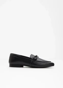 Damen bonprix Slipper & Halbschuhe|Loafer|Loafer aus Leder
