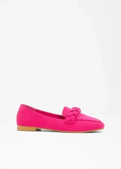 Damen bonprix Slipper & Halbschuhe|Loafer|Loafer mit Flechtdetails