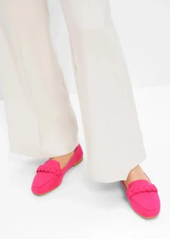 Damen bonprix Slipper & Halbschuhe|Loafer|Loafer mit Flechtdetails