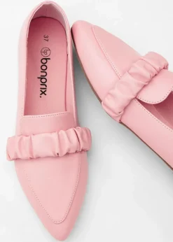 Damen bonprix Slipper & Halbschuhe|Loafer|Loafer mit Raffung