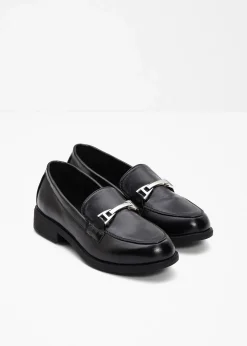 Damen bonprix Slipper & Halbschuhe|Loafer|Loafer mit Schnalle