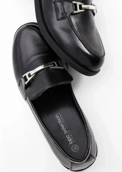 Damen bonprix Slipper & Halbschuhe|Loafer|Loafer mit Schnalle