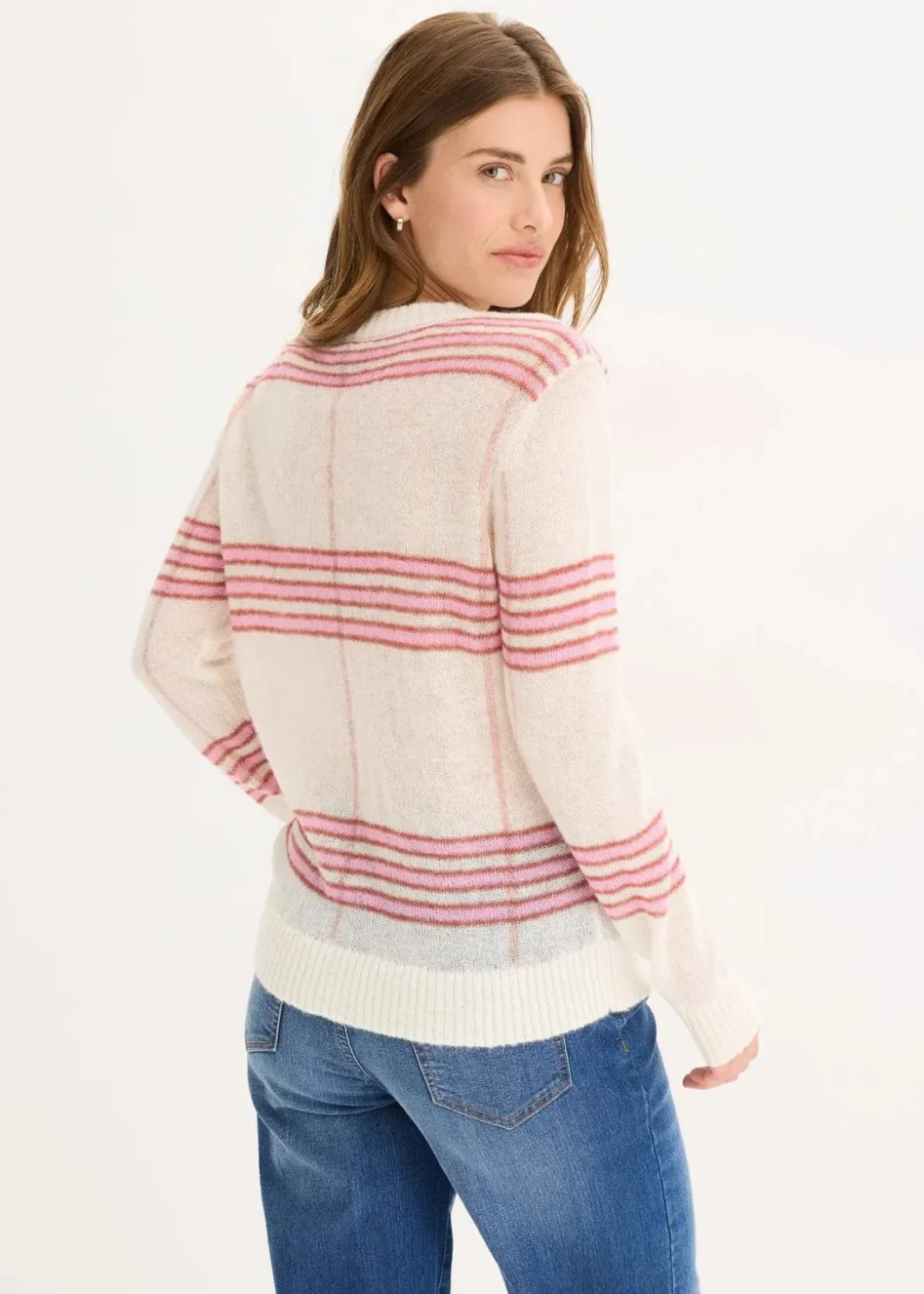 Damen bonprix Bekleidung·Umstandsmode|Bekleidung·Jeans|Locker gestrickter Pullover mit Woll- und Alpaka-Anteil