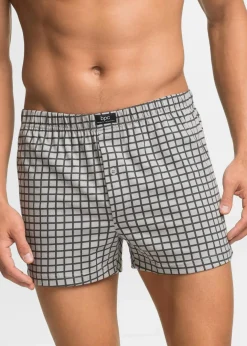 Herren bonprix Boxershorts|Große Größen|Lockere Jersey Boxershorts aus Baumwolle (3er Pack)