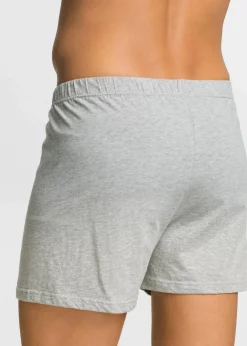 Herren bonprix Große Größen|Wäsche|Lockere Jersey Boxershorts mit weicher Baumwolle (4er Pack)