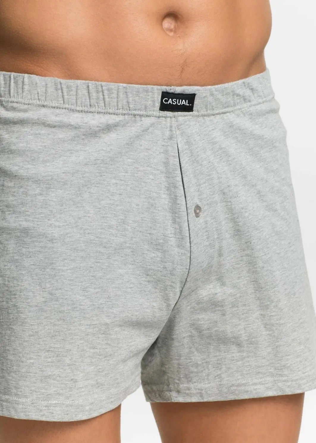 Herren bonprix Große Größen|Wäsche|Lockere Jersey Boxershorts mit weicher Baumwolle (4er Pack)