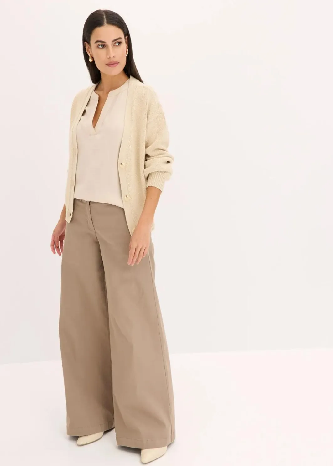 Discount Lockere Satin-Kurzarmtunika mit überschnittenen Schultern Damen Nachhaltigere Materialien|Blusen & Tuniken