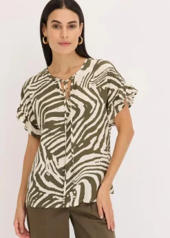 Outlet Lockere Tunika aus Viskose Damen Blusen & Tuniken|Bekleidung·Jacken & Mäntel
