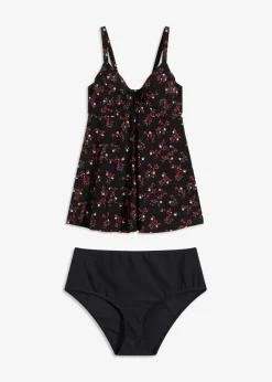 Damen bonprix Bademode·Tankinis|Bademode·Große Cups D-F|Long Tankini (2-tlg.Set)