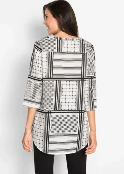 Damen bonprix Bekleidung·Jacken & Mäntel|Blusen & Tuniken|Long- Tunika aus reiner Baumwolle