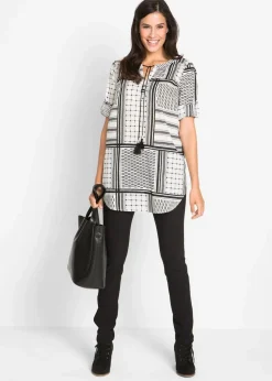 Damen bonprix Bekleidung·Jacken & Mäntel|Blusen & Tuniken|Long- Tunika aus reiner Baumwolle