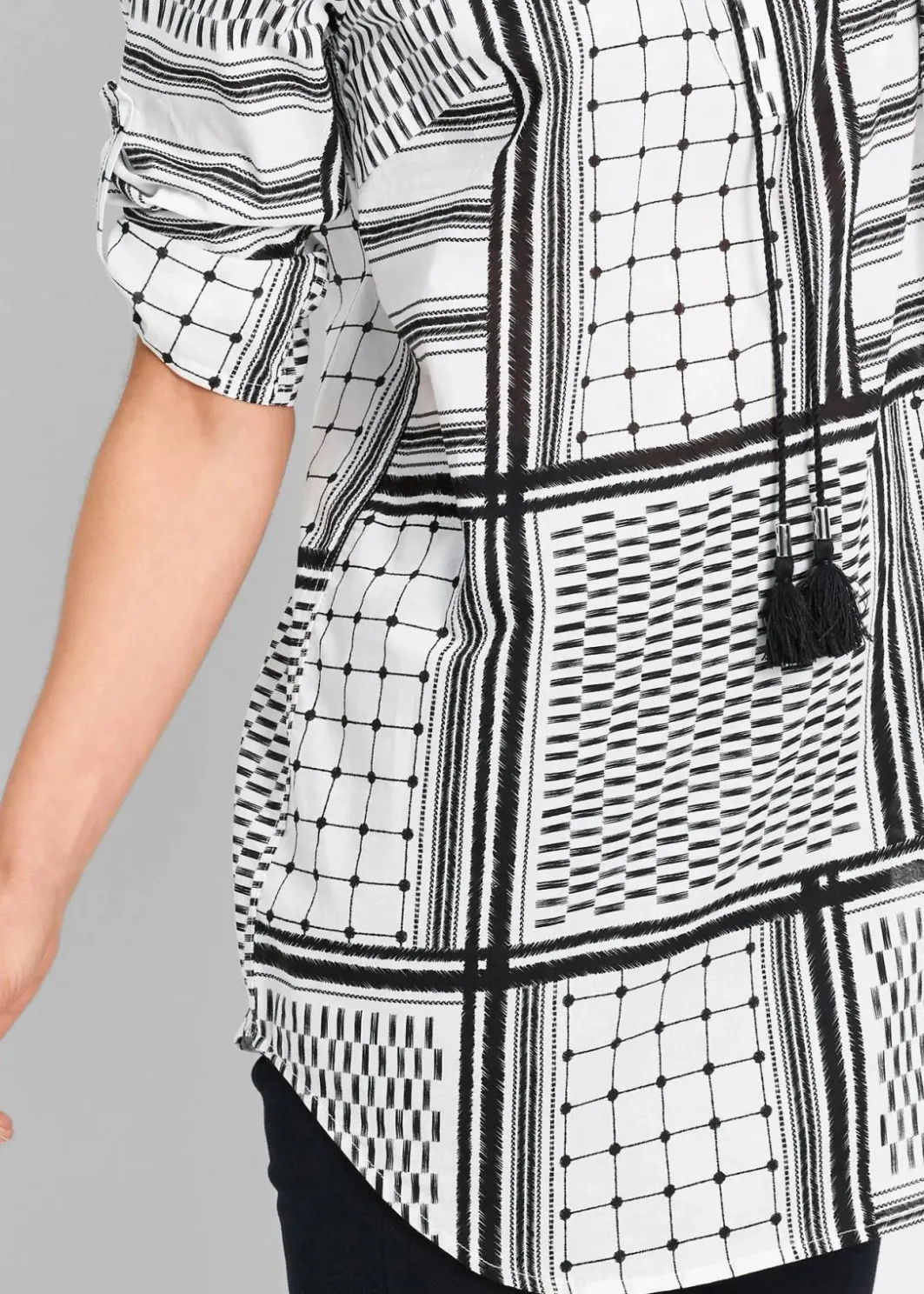 Damen bonprix Bekleidung·Jacken & Mäntel|Blusen & Tuniken|Long- Tunika aus reiner Baumwolle