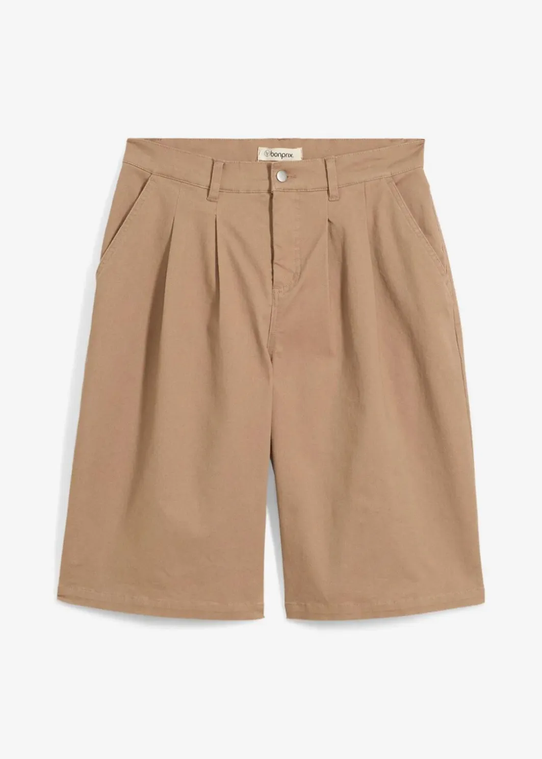 Damen bonprix Bekleidung·Outdoorbekleidung|Bekleidung·Kleider|Long-Bermuda aus elastischem Baumwoll-Mix