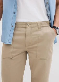 Herren bonprix Große Größen|Shorts|Long-Bermuda aus reiner Baumwolle Regular Fit
