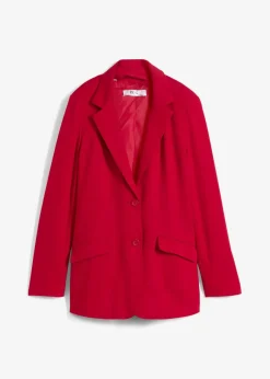 Damen bonprix Blazer|Nachhaltigere Materialien|Longblazer aus Baumwoll-Jersey