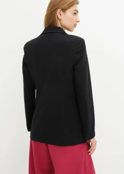 New Longblazer aus Baumwoll-Jersey Damen Bekleidung·Basics|Nachhaltigere Materialien