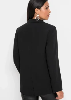 Damen bonprix Bekleidung·Basics|Blazer|Longblazer aus fließendem Viskose-Mix