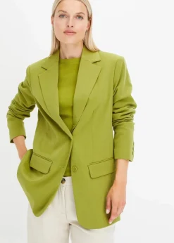 Damen bonprix Bekleidung·Basics|Blazer|Longblazer aus Viskose-Mix