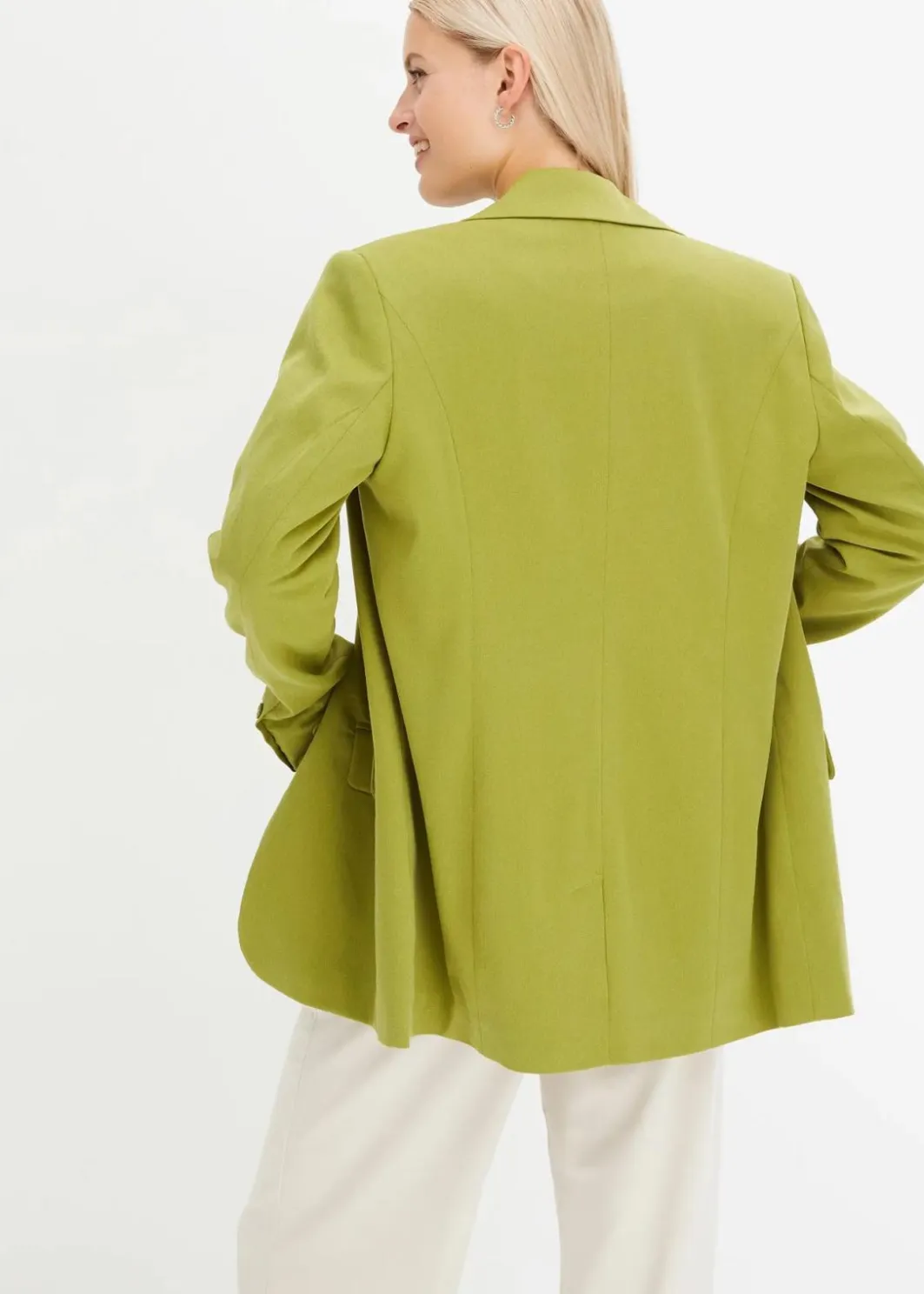 Damen bonprix Bekleidung·Basics|Blazer|Longblazer aus Viskose-Mix
