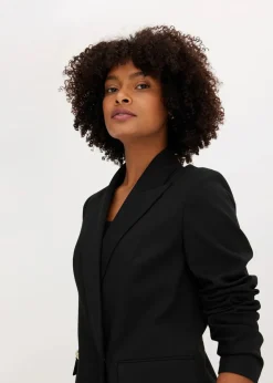Best Longblazer mit dekorativen Knöpfen Damen Blazer
