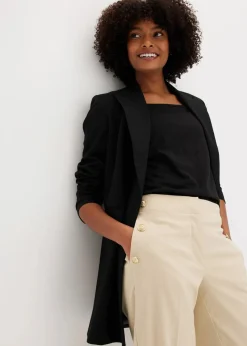 Best Longblazer mit dekorativen Knöpfen Damen Blazer