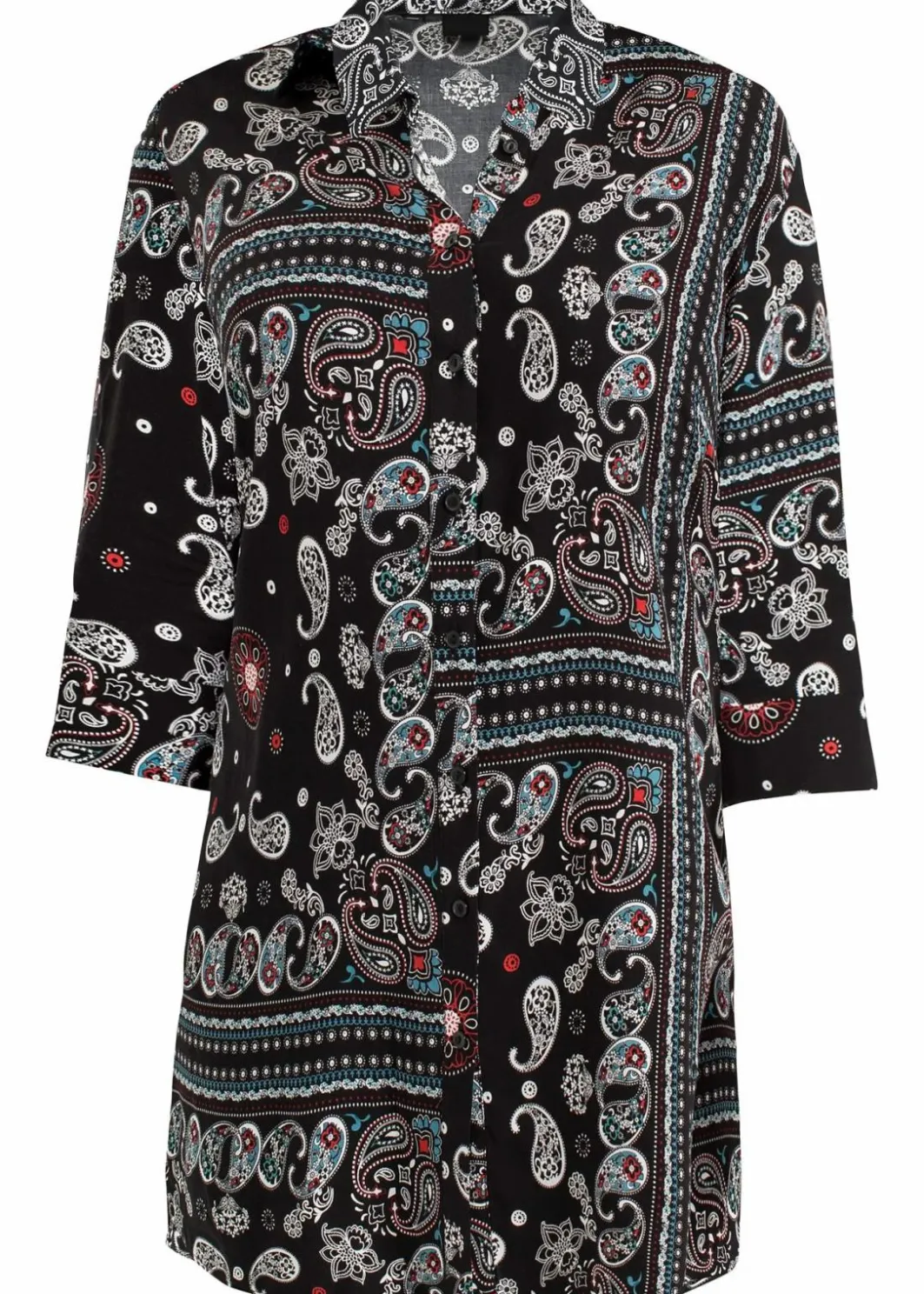 Damen bonprix Blusen & Tuniken|Bekleidung·Jacken & Mäntel|Longbluse