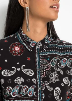 Damen bonprix Blusen & Tuniken|Bekleidung·Jacken & Mäntel|Longbluse