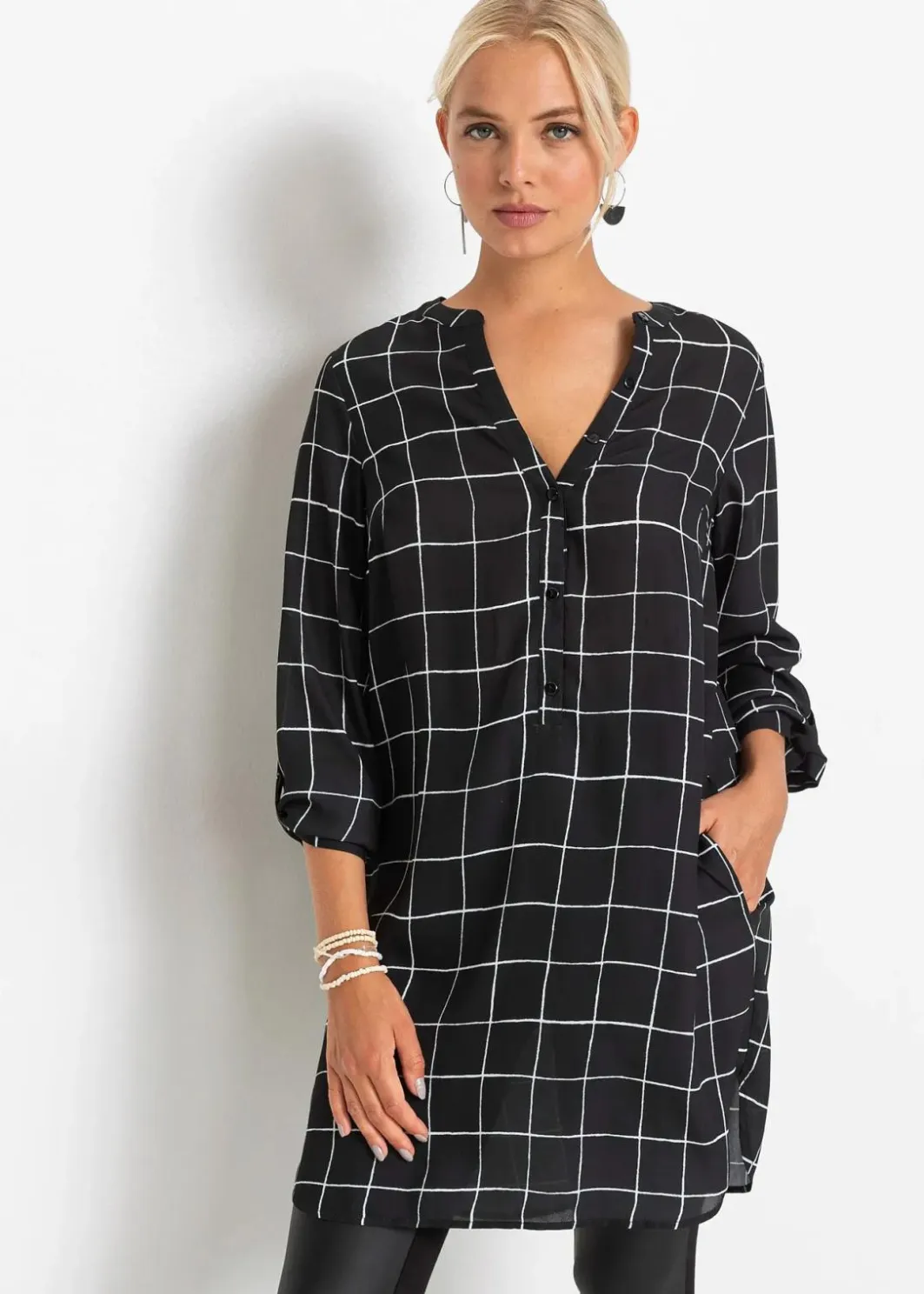 Damen bonprix Bekleidung·Jacken & Mäntel|Blusen & Tuniken|Longbluse