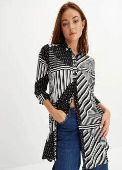 Damen bonprix Bekleidung·Jacken & Mäntel|Blusen & Tuniken|Longbluse