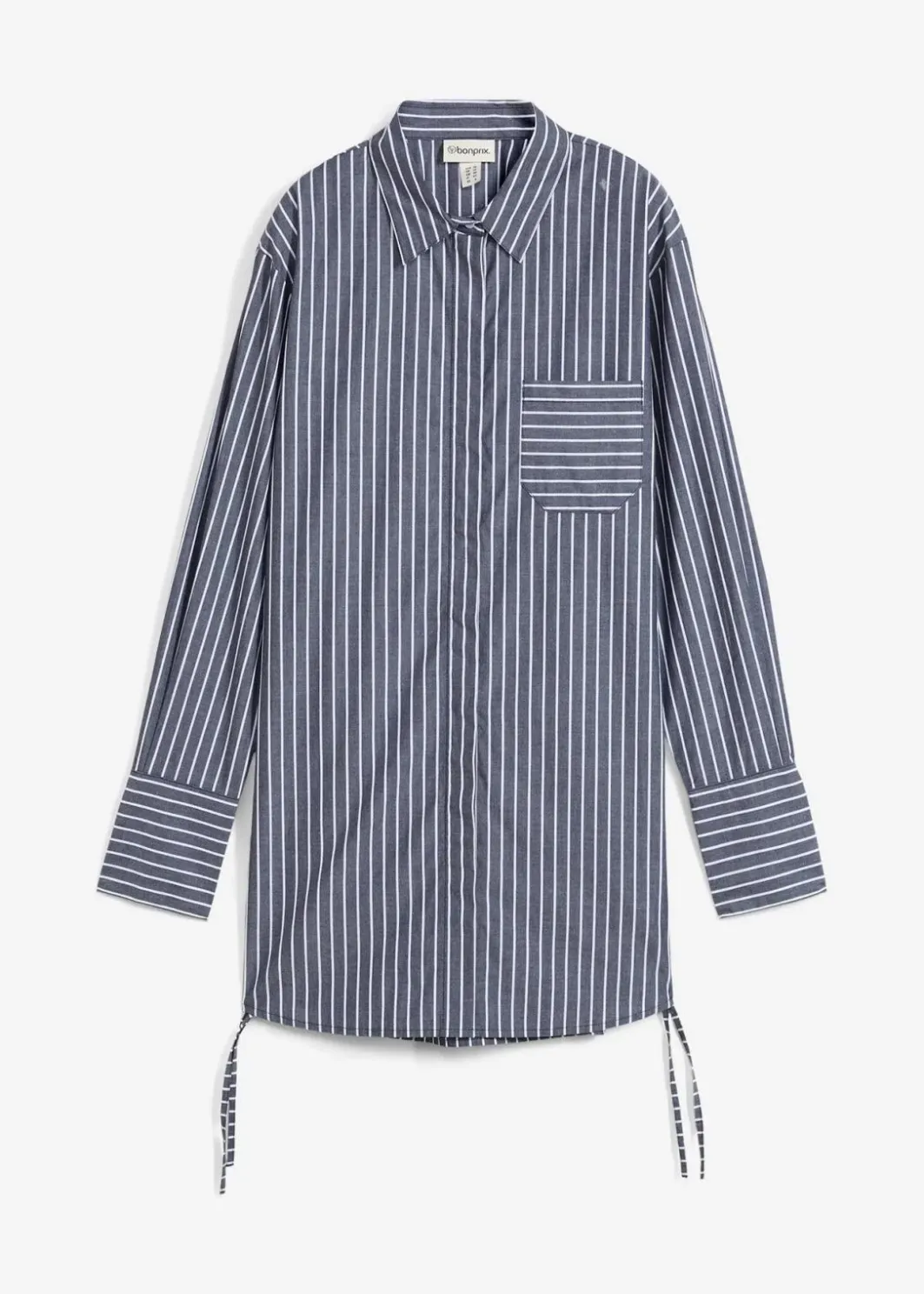 Damen bonprix Bekleidung·Jacken & Mäntel|Blusen & Tuniken|Longbluse aus reiner Baumwolle