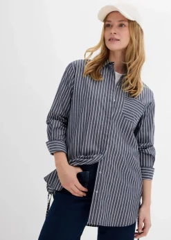 Damen bonprix Bekleidung·Jacken & Mäntel|Blusen & Tuniken|Longbluse aus reiner Baumwolle