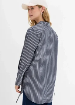 Damen bonprix Bekleidung·Jacken & Mäntel|Blusen & Tuniken|Longbluse aus reiner Baumwolle