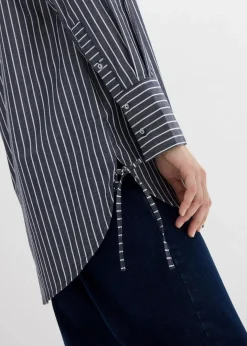 Damen bonprix Bekleidung·Jacken & Mäntel|Blusen & Tuniken|Longbluse aus reiner Baumwolle