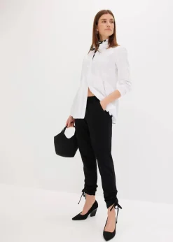 Damen bonprix Bekleidung·Jacken & Mäntel|Blusen & Tuniken|Longbluse aus Baumwoll-Mix