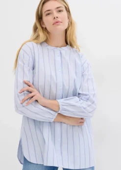 Outlet Longbluse aus Baumwollpopeline Damen Blusen & Tuniken|Bekleidung·Jacken & Mäntel