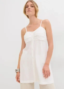 Damen bonprix Bekleidung·Jacken & Mäntel|Blusen & Tuniken|Longbluse aus fließender Viskose