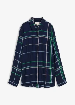 Damen bonprix Bekleidung·Jacken & Mäntel|Blusen & Tuniken|Longbluse aus fließender Viskose