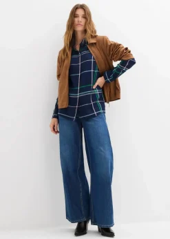 Damen bonprix Bekleidung·Jacken & Mäntel|Blusen & Tuniken|Longbluse aus fließender Viskose