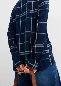 Damen bonprix Bekleidung·Jacken & Mäntel|Blusen & Tuniken|Longbluse aus fließender Viskose