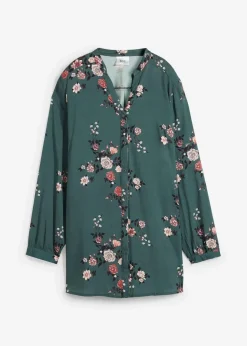 Damen bonprix Blusen & Tuniken|Nachhaltigere Materialien|Longbluse aus fließender Viskose