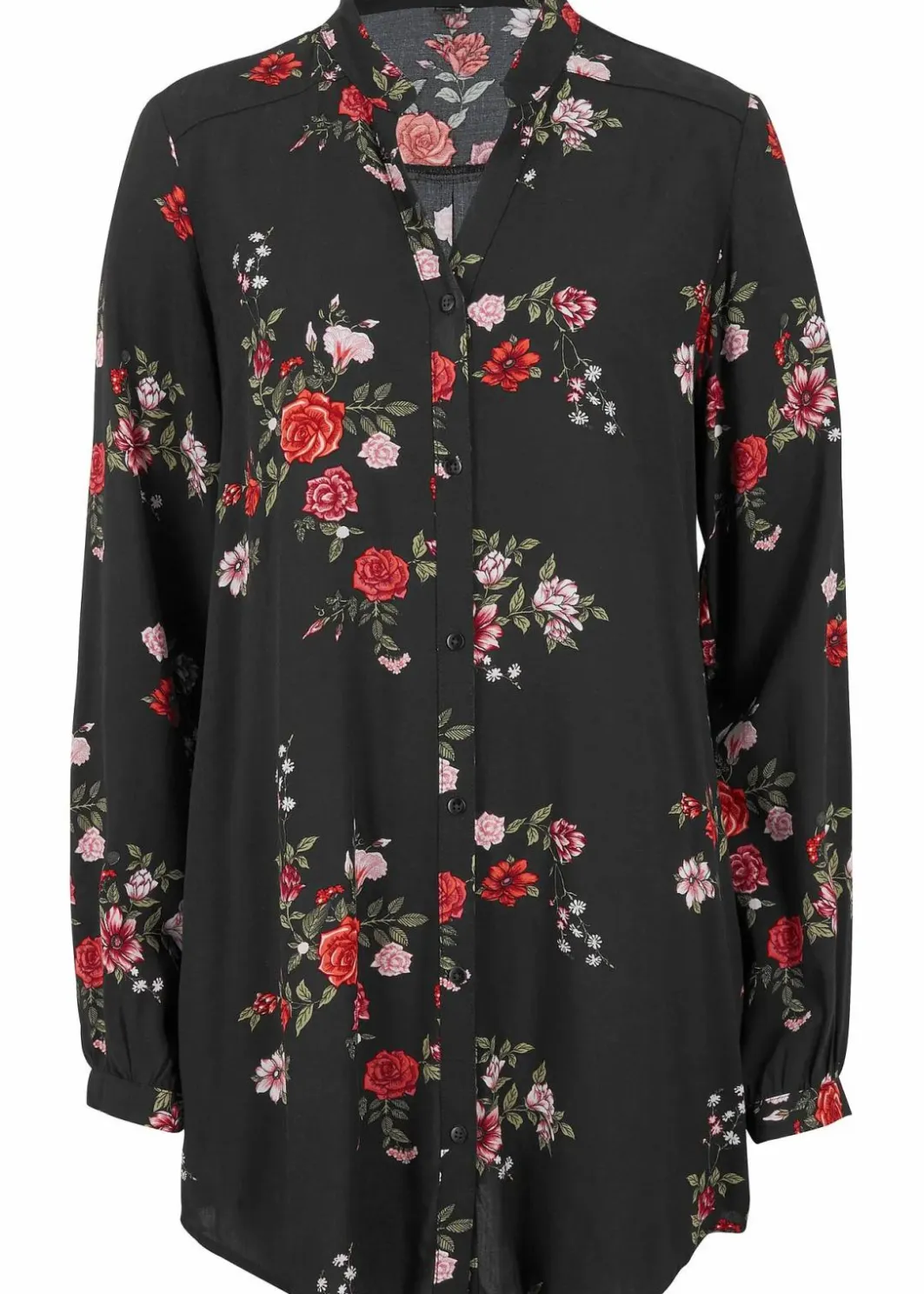 Damen bonprix Bekleidung·Jacken & Mäntel|Nachhaltigere Materialien|Longbluse aus fließender Viskose