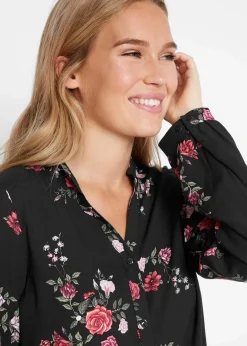 Damen bonprix Bekleidung·Jacken & Mäntel|Nachhaltigere Materialien|Longbluse aus fließender Viskose