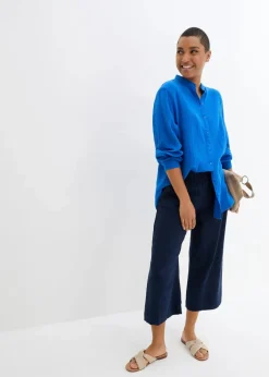 Hot Longbluse aus luftigem Musselin Damen Blusen & Tuniken|Bekleidung·Jacken & Mäntel