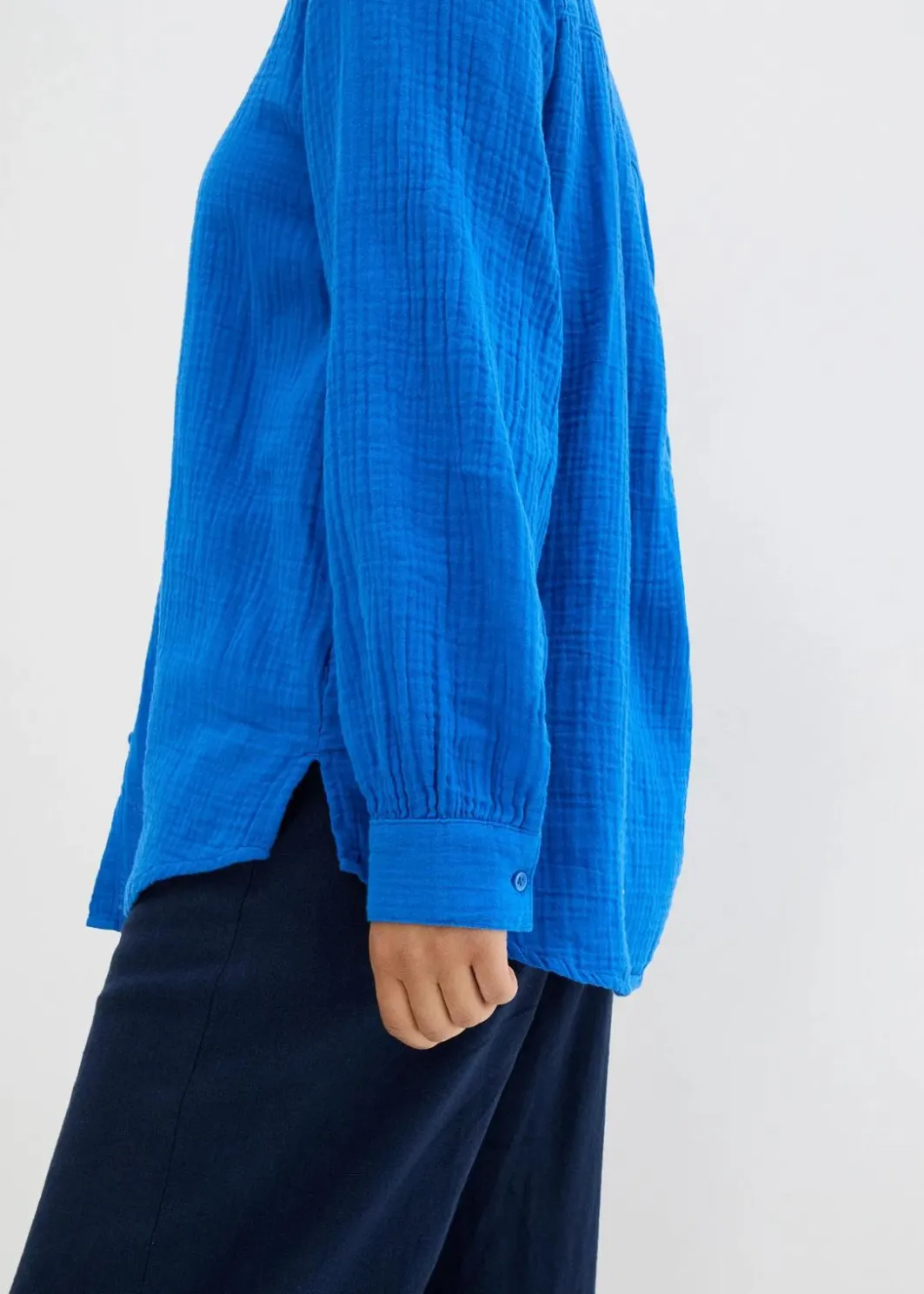 Hot Longbluse aus luftigem Musselin Damen Blusen & Tuniken|Bekleidung·Jacken & Mäntel
